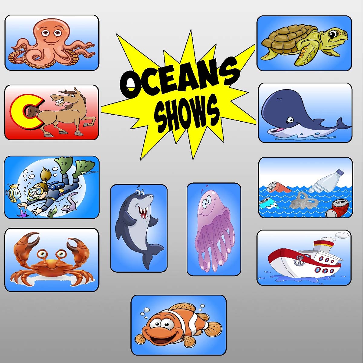 Alphabet Box Ocean Theme